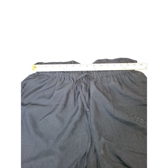 Black Drawstring Paperbag Waist Womens Shorts XL - Picture 5 of 5